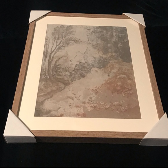 16" x 20" Ancient Fresco Linen Framed Wall Art Print - Threshold Studio McGee - Picture 7 of 7